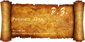 Petrucz Zita névjegykártya